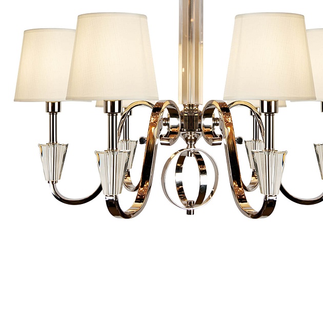 Подвесная люстра iLamp Alesti P2424-6 Nickel изображение 3 Подвесная люстра iLamp Alesti P2424-6 Nickel Фото № 3