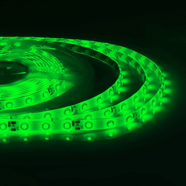 Светодиодная влагозащищенная лента Apeyron 4,8W/m 60LED/m 3528SMD зеленый 5M 07BL фото 