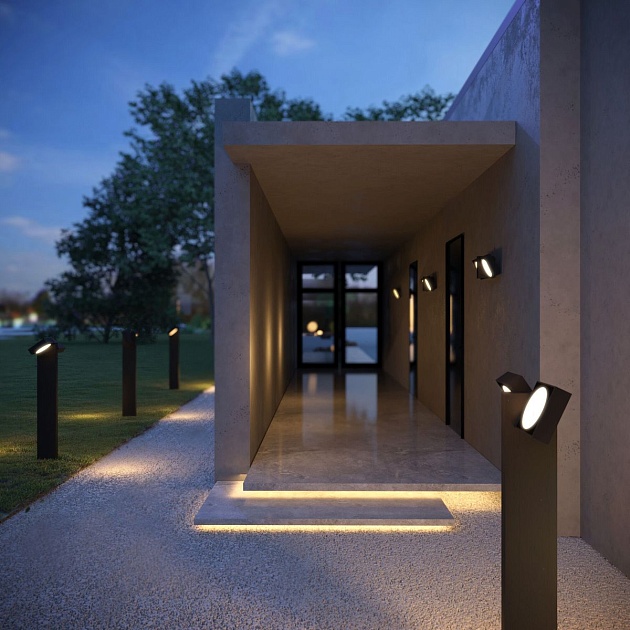 Садово-парковый светильник Elektrostandard Twin 35170/F черный a064383 изображение 4 Садово-парковый светильник Elektrostandard Twin 35170/F черный a064383 Фото № 4