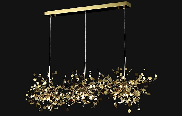 Подвесная люстра Crystal Lux GARDEN SP3х3 L1200 GOLD Фото № 4