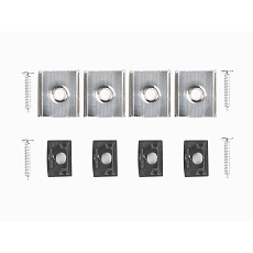 Профиль накладной LEDS POWER СПН1510 алюм. черный с призм.рассеивателем 2м 008387 1