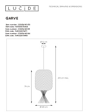 Подвесной светильник Lucide Garve 03436/40/44 1