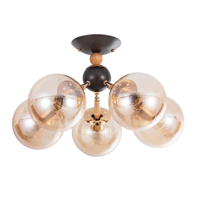 Потолочная люстра Arte Lamp Boston A4485PL-5BK изображение 1 Потолочная люстра Arte Lamp Boston A4485PL-5BK Фото № 1