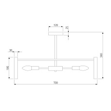 Потолочная люстра Bogates Flamel 373/8 Smart 1