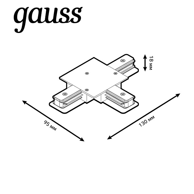 Коннектор T-образный Gauss TR135 Фото № 4