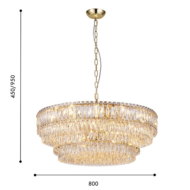 Подвесная люстра Favourite Adamas 4781-18P Фото № 2