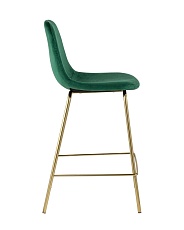 Полубарный стул Stool Group Валенсия велюр зеленый золотые ножки CC-91003B HLR-56 2