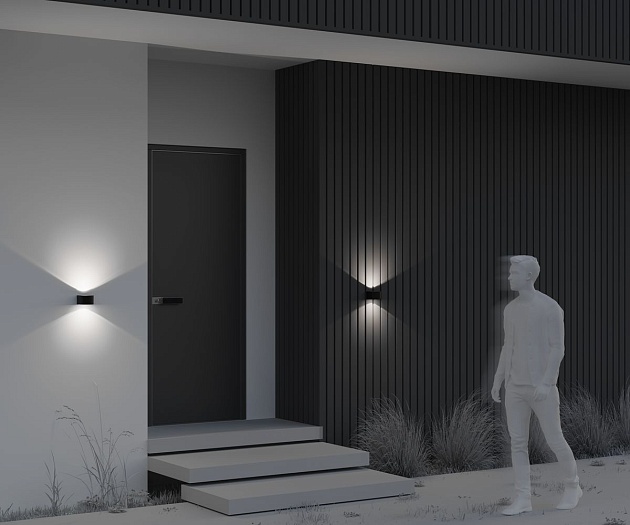 Уличный настенный светодиодный светильник Maytoni Blow O435WL-L10GF3K Фото № 10