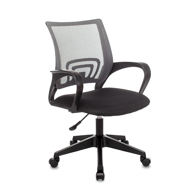Офисное кресло Topchairs ST-Basic темно-серый TW-04 сиденье черный TW-11 сетка/ткань ST-BASIC/DG/TW-11 фото 