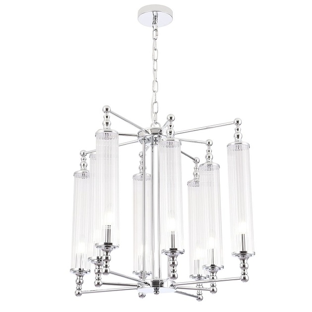 Подвесная люстра Crystal Lux Tomas SP8 D650 Chrome изображение 5 Подвесная люстра Crystal Lux Tomas SP8 D650 Chrome Фото № 5
