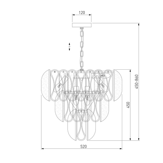 Подвесная люстра Bogates Callas 365/12 изображение 2 Подвесная люстра Bogates Callas 365/12 Фото № 2