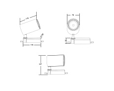 Трековый светодиодный светильник Maytoni Technical Trinity Vuoro TR029-3-20W4K-B 1