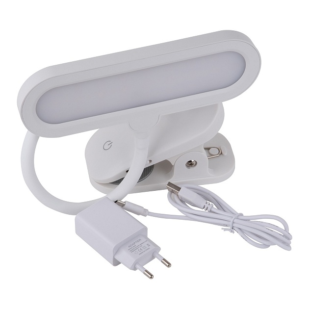 Настольная светодиодная лампа на прищепке Uniel ULM-D602 10W/3000-6000K/DIM White UL-00011095 изображение 3 Настольная светодиодная лампа на прищепке Uniel ULM-D602 10W/3000-6000K/DIM White UL-00011095 Фото № 3
