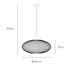 Подвесной светильник Lucide Mesh 21423/45/30 1