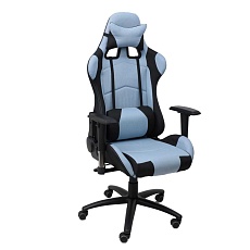 Игровое кресло AksHome Savage голубой + черный, ткань 83773