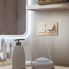 Рамка Werkel Elite на 2 поста айвори W0042443 4690389180712 2