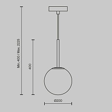 Подвесной светильник Maytoni Basic form MOD321PL-01B1 1