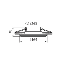 Точечный светильник Kanlux ALREN DTL-W 26753 3