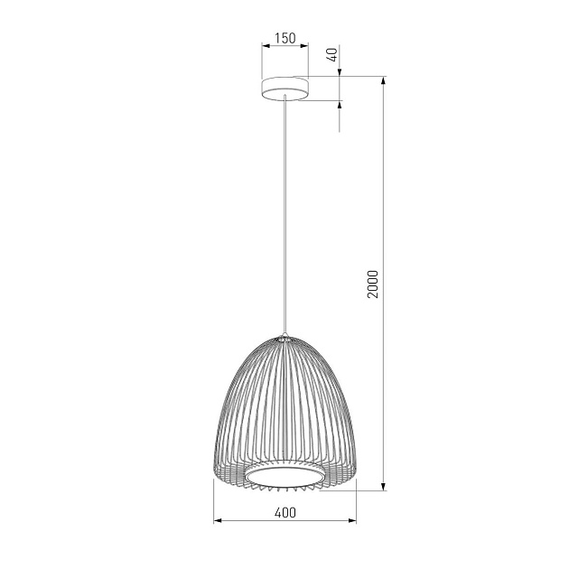 Подвесной светодиодный светильник Eurosvet Comodita 40010/1 LED черный Фото № 6