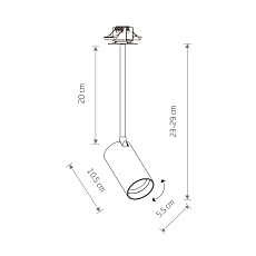 Встраиваемый спот Nowodvorski Mono Surface Long S 7734 1