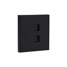 Розетка STRONG компьютерная двойная RJ45+RJ45 кат6 с/у антрацит KRANZ KR-78-0725-5 3