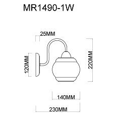 Бра MyFar Kris MR1490-1W 1