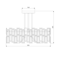 Потолочная люстра Bogates Zolletta 339/5 Strotskis Smart 4