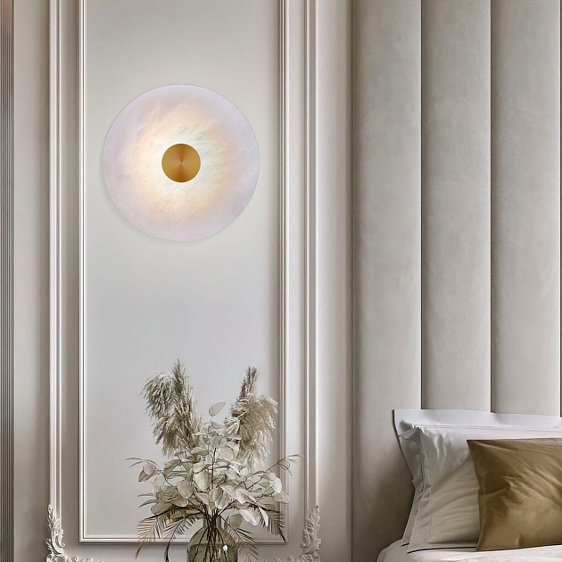 Настенный светодиодный светильник Eurosvet Thasos 40340 LED латунь Фото № 5