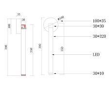 Бра Kink Light Эванте 08456W,19 2