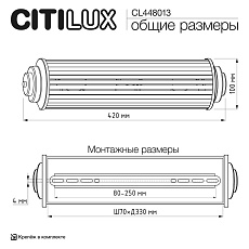 Светильник настенный Citilux VERDON CL448013 2