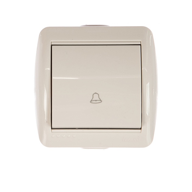 Кнопка звонка Lezard Nata белый 710-0200-103 Фото № 1