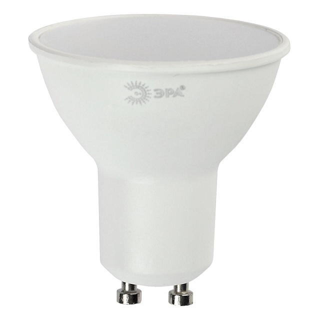 Лампа светодиодная ЭРА GU10 5W 2700K матовая LED MR16-5W-827-GU10 R Б0051852 фото 