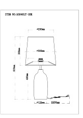 Настольная лампа Arte Lamp Rukbat A5046LT-1BK 1