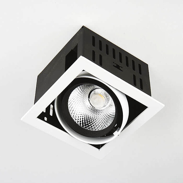 Встраиваемый светодиодный светильник Ambrella light Cardano T811 BK/CH 12W 4200K фото 2