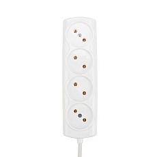 Удлинитель PROconnect OPTIMA 4 гнезда, 5 м, 2х0.75 мм², б/з, белый 11-7222
