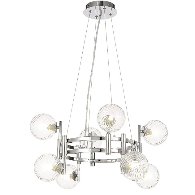 Подвесная люстра Crystal Lux Luxury SP8 Chrome Фото № 3