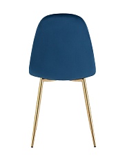 Кухонный стул Stool Group Валенсия SN велюр темно-синий золотые ножки OS-001L HLR-64 gl 3