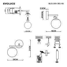Настенный светильник EVOLUCE SLE1195-301-01 1