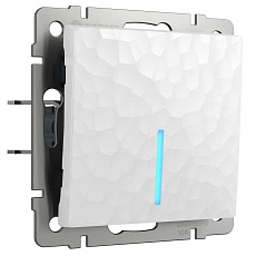 Выключатель Werkel Hammer одноклавишный с подсветкой белый W1210101 4690389161995