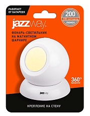 Переносной светодиодный фонарь Jazzway от батареек 200 лм 83х73 TS1-L1W 1