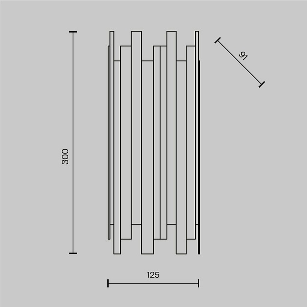 Настенный светильник Maytoni Coliseo MOD136WL-01BS изображение 8 Настенный светильник Maytoni Coliseo MOD136WL-01BS Фото № 8