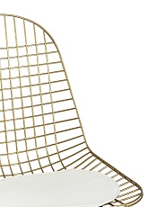Кухонный стул Stool Group Eiffel золотой с белой подушкой AFR-18B-P1 GL/WH 5