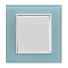 Выключатель одноклавишный Vesta-Electric Exclusive Blue голубой FVK050103SIN