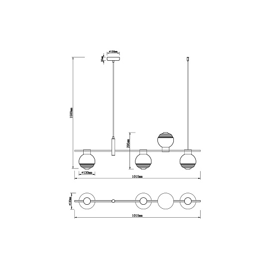 Подвесной светильник Vele Luce Capriccio VL5882P04 изображение 5 Подвесной светильник Vele Luce Capriccio VL5882P04 Фото № 5