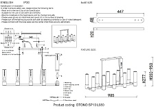 Подвесная люстра Crystal Lux OTONO SP10 L980 BLACK CHROMIUM/TRANSPARENTE 2