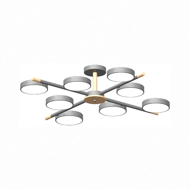 Потолочный cветильник LED4U L3209-860 GR Фото № 1