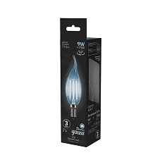 Лампа светодиодная филаментная Gauss E14 9W 4100К прозрачная 104801209 4