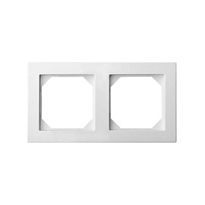 Рамка 2-постовая Liregus Epsilon белый 28-0422