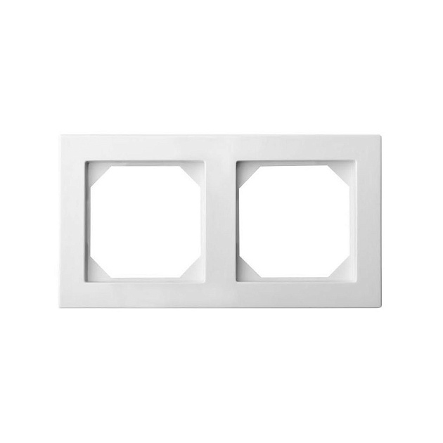 Рамка 2-постовая Liregus Epsilon белый 28-0422 Фото № 1