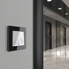 Выключатель двухклавишный для отелей Werkel белый W1120801 4690389171352 1